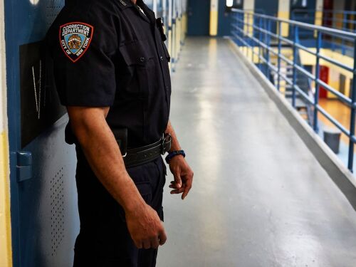 City of New York Corrections Officer on duty