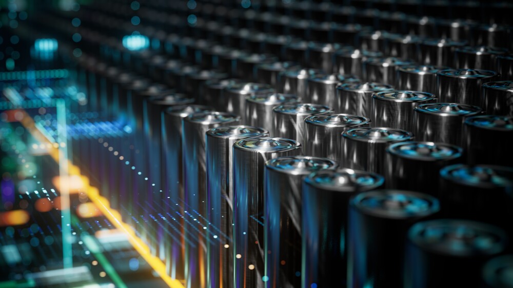 Lithium Solid State Battery for EV Electric Vehicle, new research and development batteries with solid electrolyte energy storage for automotive car industry, cathode