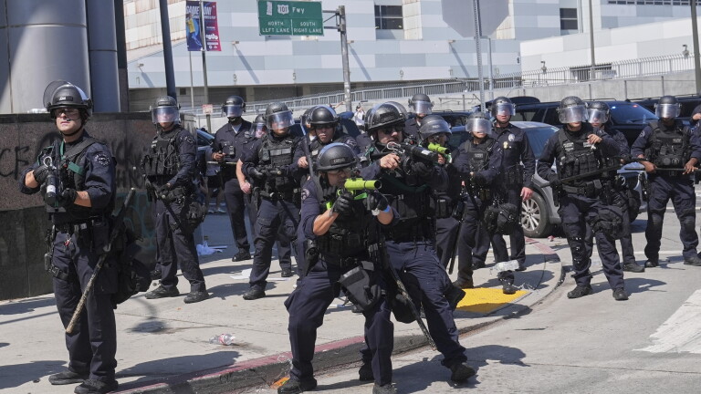 Lapd Riot Control Vehicles Federal judge bars LAPD from using certain less lethal launchers at ...