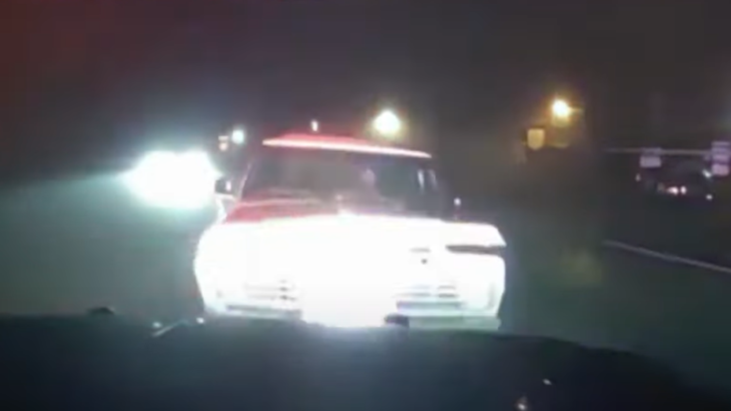 SLO County man 'intentionally' rammed police car with truck, police say. Watch the video