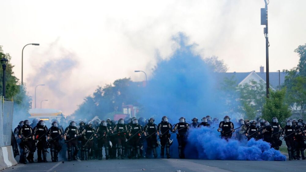 minneapolis minnesota state police police george floyd protest