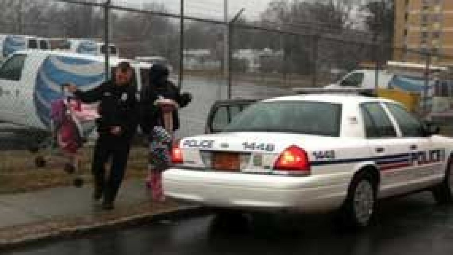 Kerry Rudge Photo: Officer hailed as 'hero' for helping woman in rain