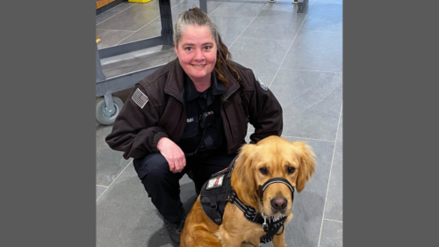 Correctional officer, therapy dog become first pair to graduate from ...
