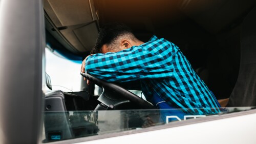 Truck driver man