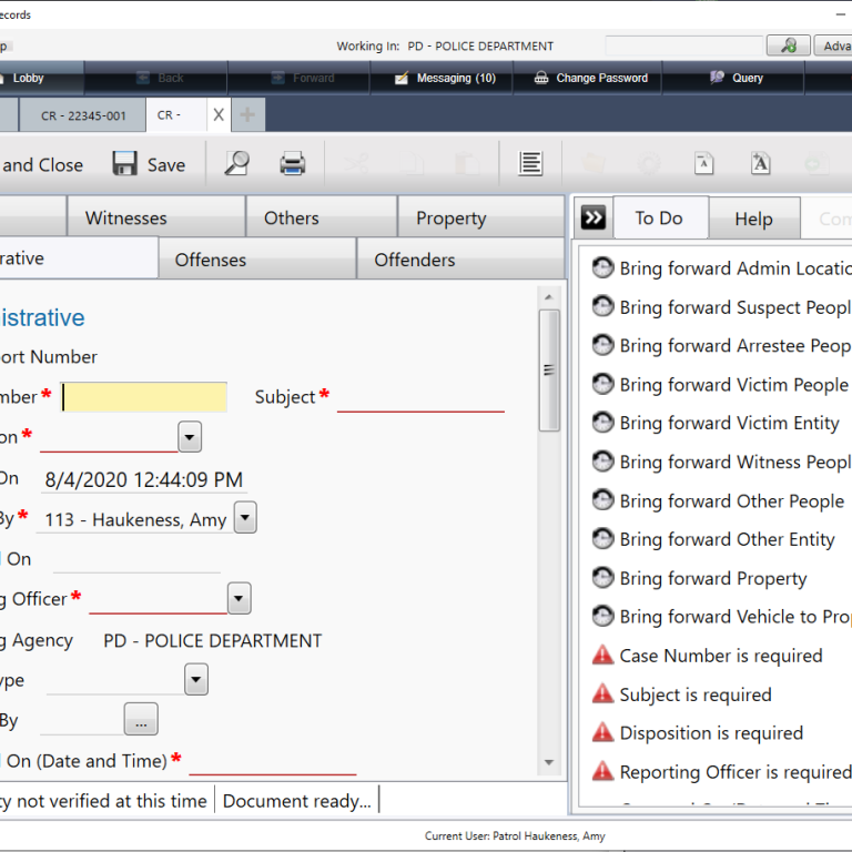 Versadex Rms Police Records Management Systems | Law Enforcement Products