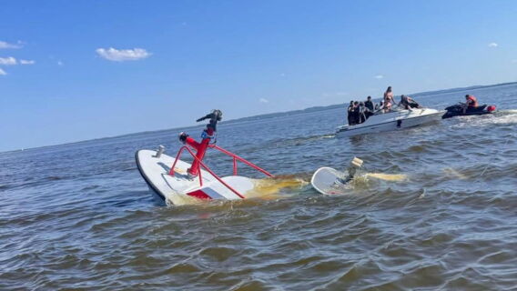 Carteret fireboat damaged by whale strike in Raritan Bay