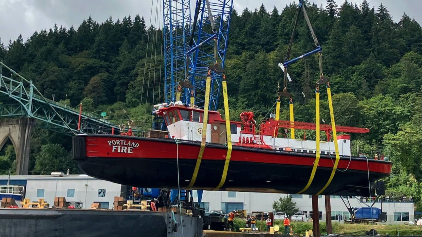 Historic Ore. fireboat finds permanent home at maritime museum