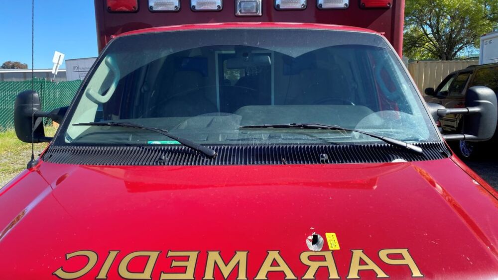 ambulance with bullet hole antioch police department california shooting