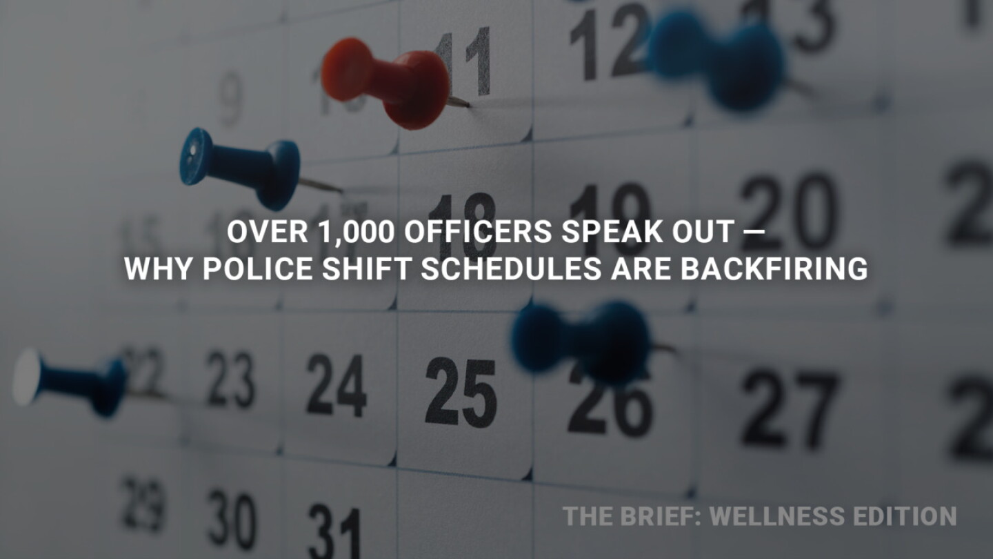 Polic Time Routine Police shift schedules: Wellness trade-offs of 8, 10 and 12-hour tours ...