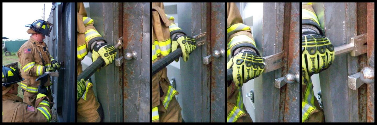 Forcing Doors Firefighting Halligan basics for firefighter forcible entry training