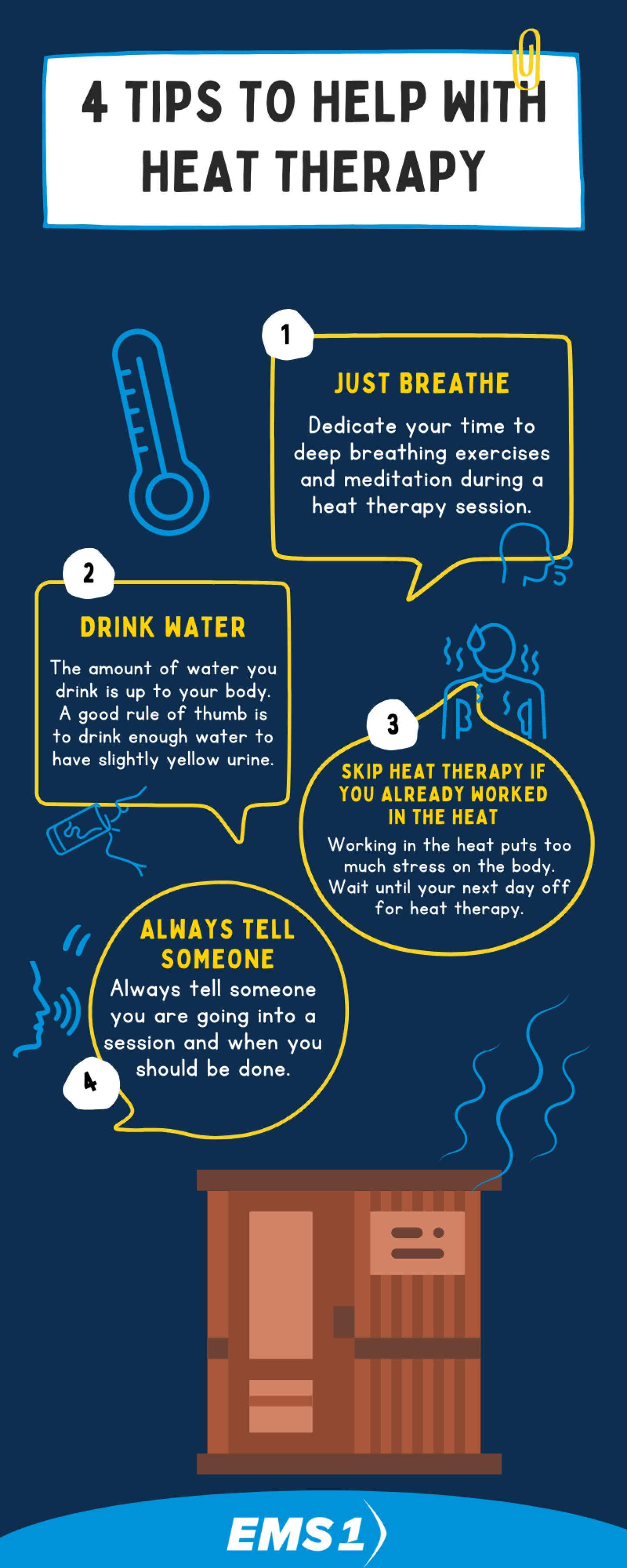 Physical and mental benefits of heat therapy for police officers