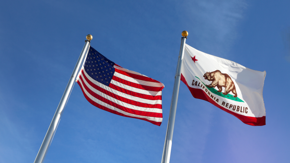 american california flags
