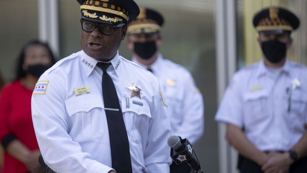 Chicago police Superintendent David Brown