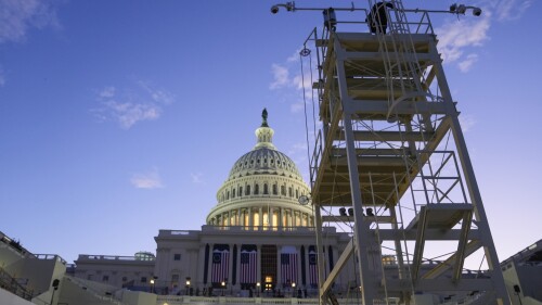 APTOPIX Trump Inauguration Rehearsal