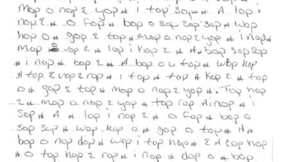 Gang Code Cipher Gang codes: Patterns on paper