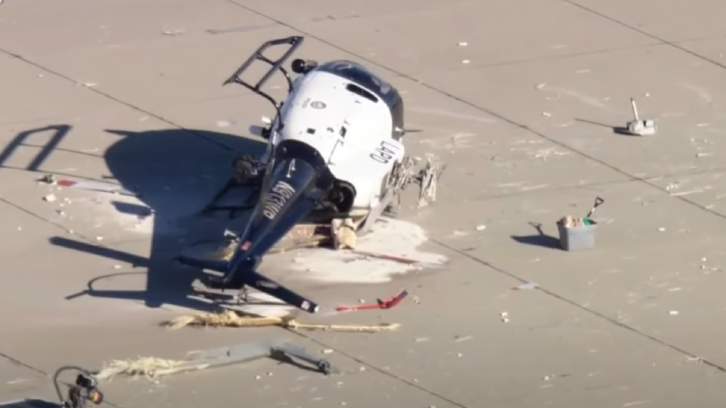 Exercise Control Training LAPD helicopter training accident leaves 2 officers injured