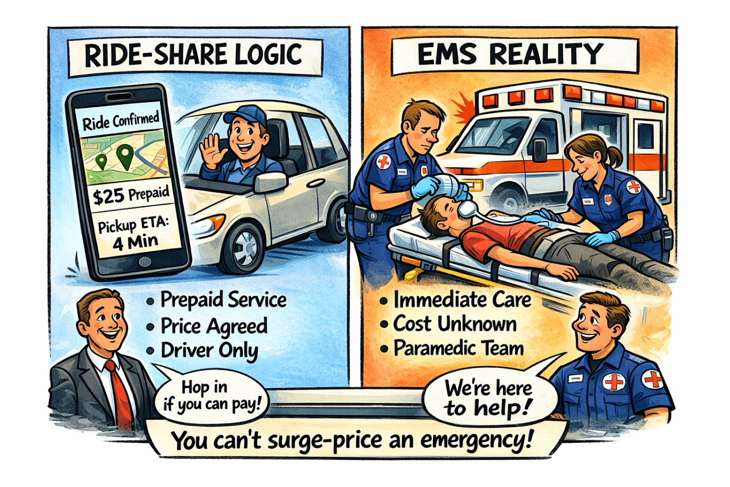 Ems Rids EMS vs. ride-share: The dangerous myth holding back emergency care