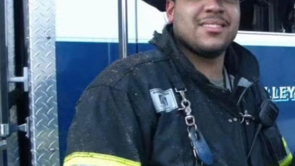 fallen firefighter jared lloyd in helmet lodd assisted living facility spring valley