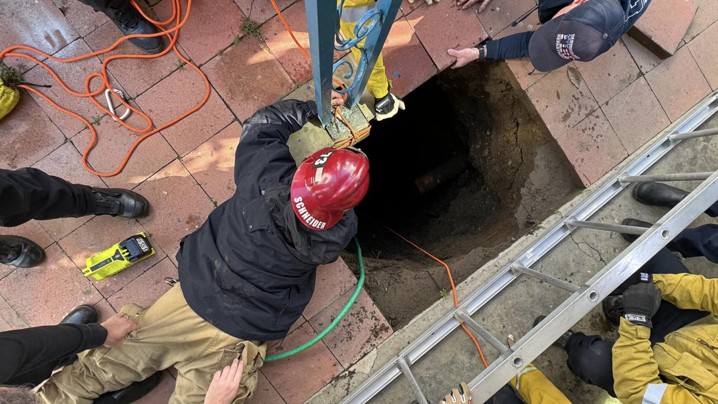Photo of the Week: Calif. septic tank rescue
