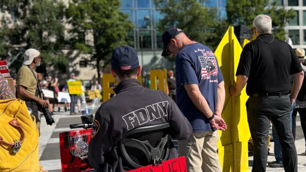 Firefighter Rally Firefighters rally in DC to demand more regulation of toxic chemicals