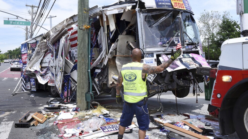 Pro Trump Bus Crash