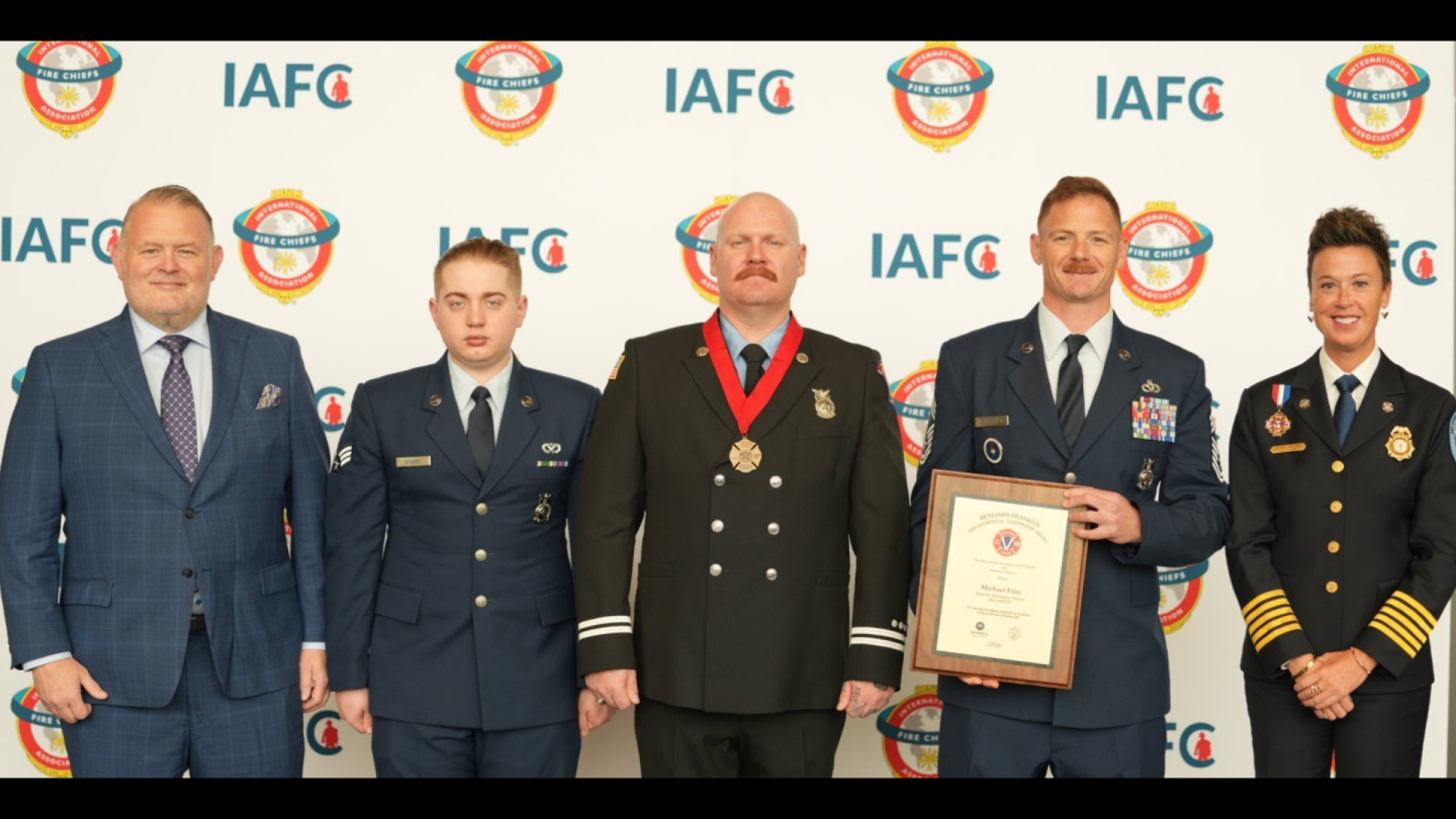 Texas fire captain honored with IAFC Ben Franklin Award for Valor
