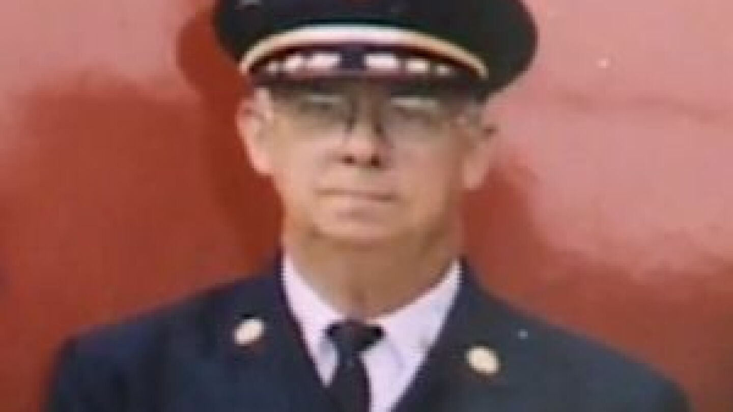 Donald Stacknick Firefighters save chief's life after collapsing at firehouse