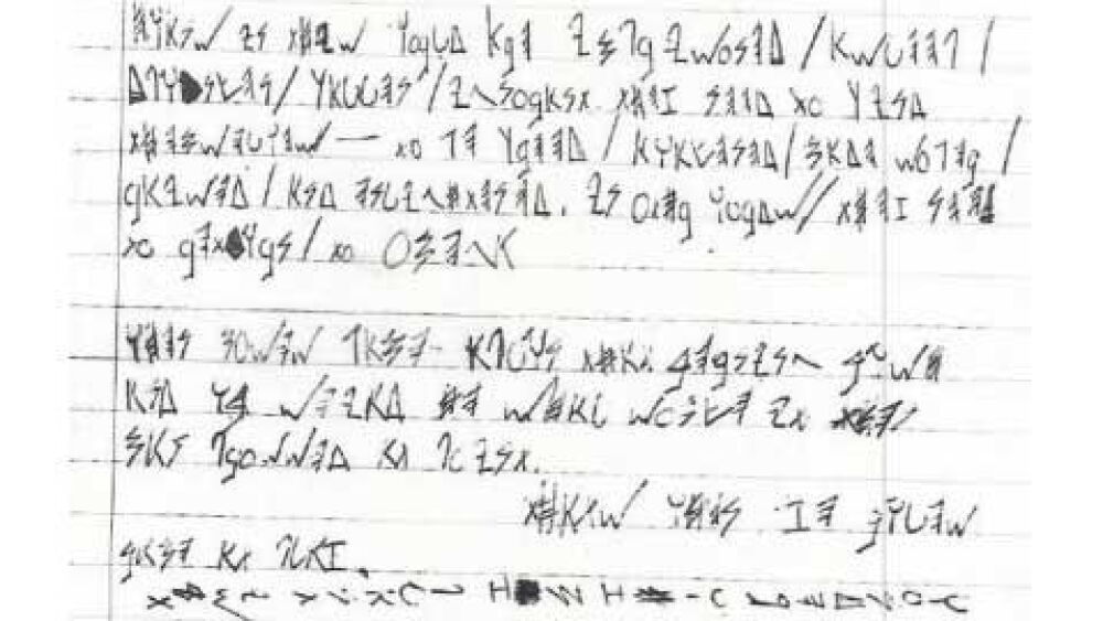 Gang Code Cipher Deciphering gang codes is never as easy as it looks