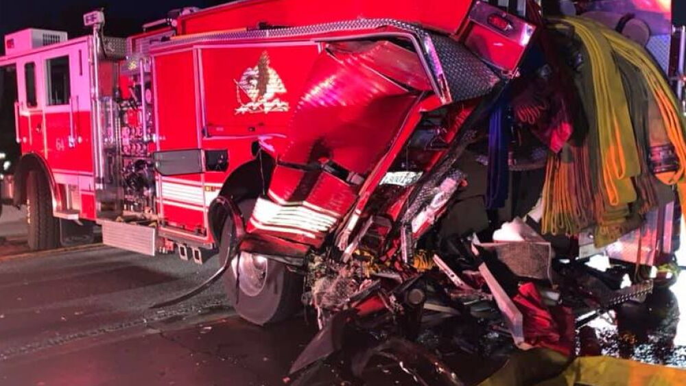 Calfire Engine Rru Crash 1 dead after vehicle crash involving Calif. fire truck